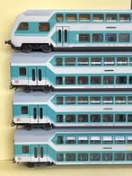 ** NIEUWSTAAAT ** Märklin 43580 ** DUBBELDEKKER RIJTUIGEN **, Wisselstroom, Wagon, Ophalen of Verzenden, Zo goed als nieuw