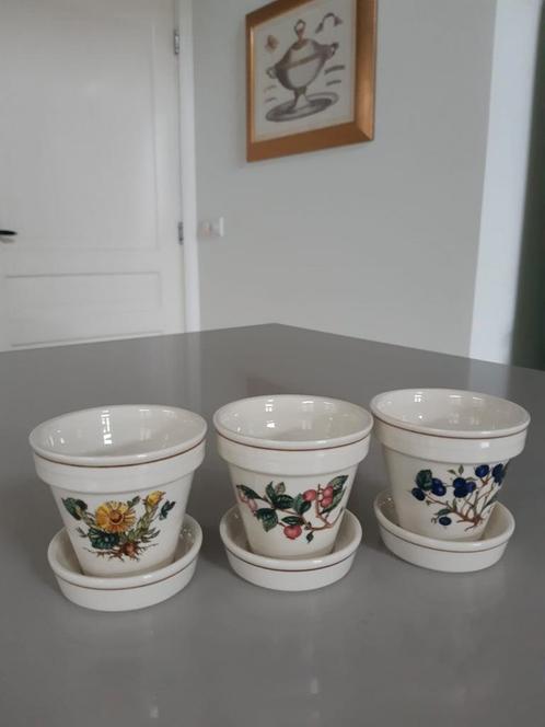 Set van 3 bloempotjes Villeroy & Boch Botanica, Huis en Inrichting, Keuken | Servies, Zo goed als nieuw, Overige stijlen, Aardewerk