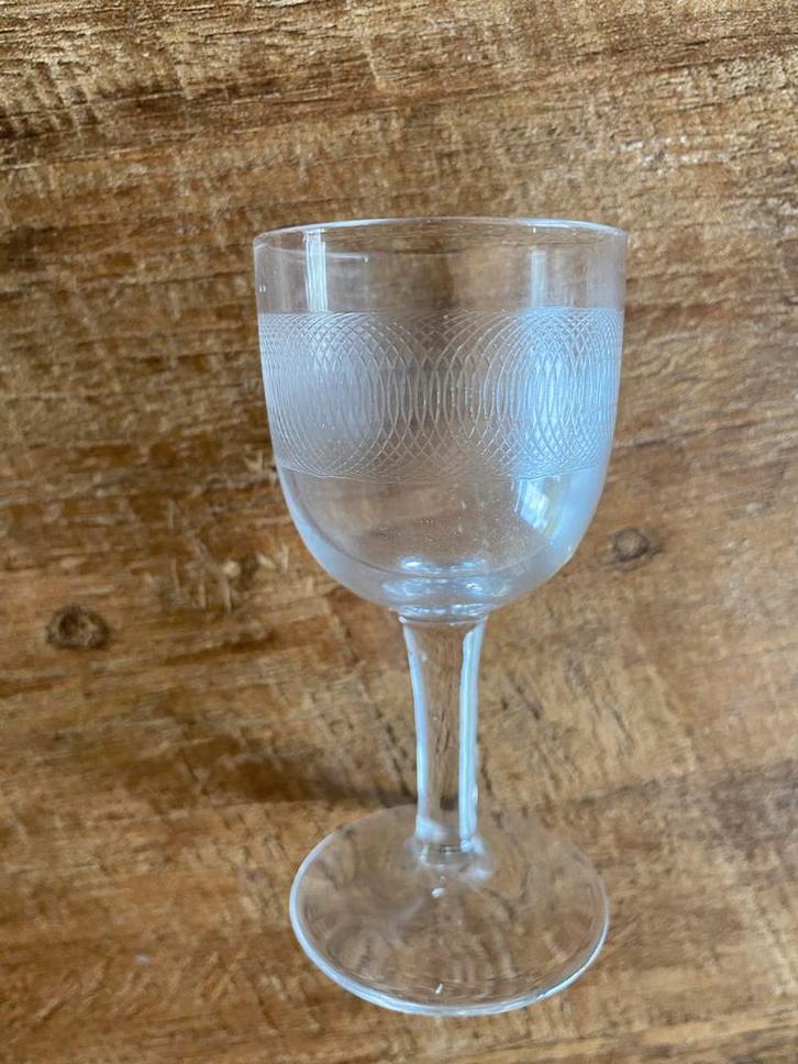 Oud port/ likeur glaasje, Antiek en Kunst, Antiek | Glas en Kristal, Ophalen of Verzenden