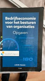 Bedrijfseconomie voor het besturen van organisaties-opgaven, Ophalen of Verzenden, Zo goed als nieuw, A.W.W. Heezen, Nederlands