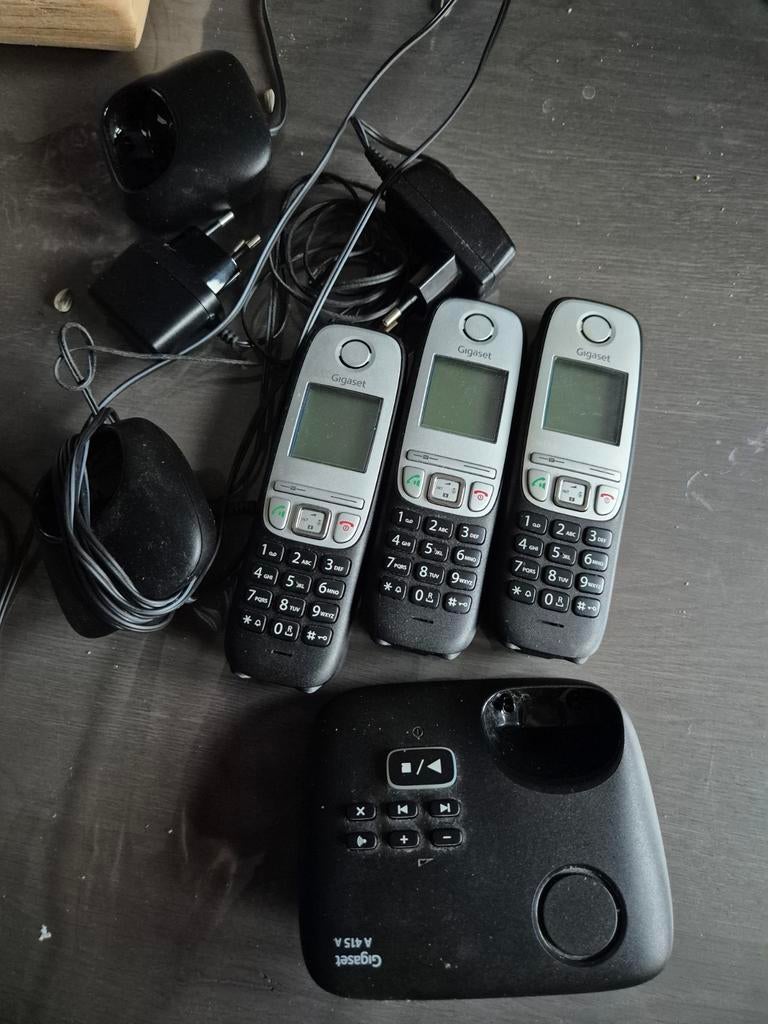 Gigaset Telefoons met Antwoordapparaat - Verhuizing, Ophalen of Verzenden, Gebruikt, 3 handsets