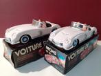 2 blikken sportwagens met frictie aandrijving       wit, Ophalen of Verzenden