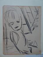 Originele tekening jongetje gesigneerd Jan Wiegers De Ploeg, Verzenden