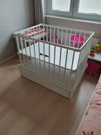 Witte kinder/baby box met lade ., Kinderen en Baby's, Boxen, Ophalen, Gebruikt, In hoogte verstelbaar