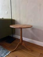 Houten bijzettafel, Minder dan 55 cm, Rond, Zo goed als nieuw, Hout