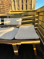 Terrasbank met verstelbare zijkanten - 3 persoons, Ophalen, Gebruikt, Hout
