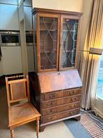 Houten Secretaire Bureau met Vitrinekast, Antiek en Kunst, Antiek | Meubels | Kasten, Ophalen