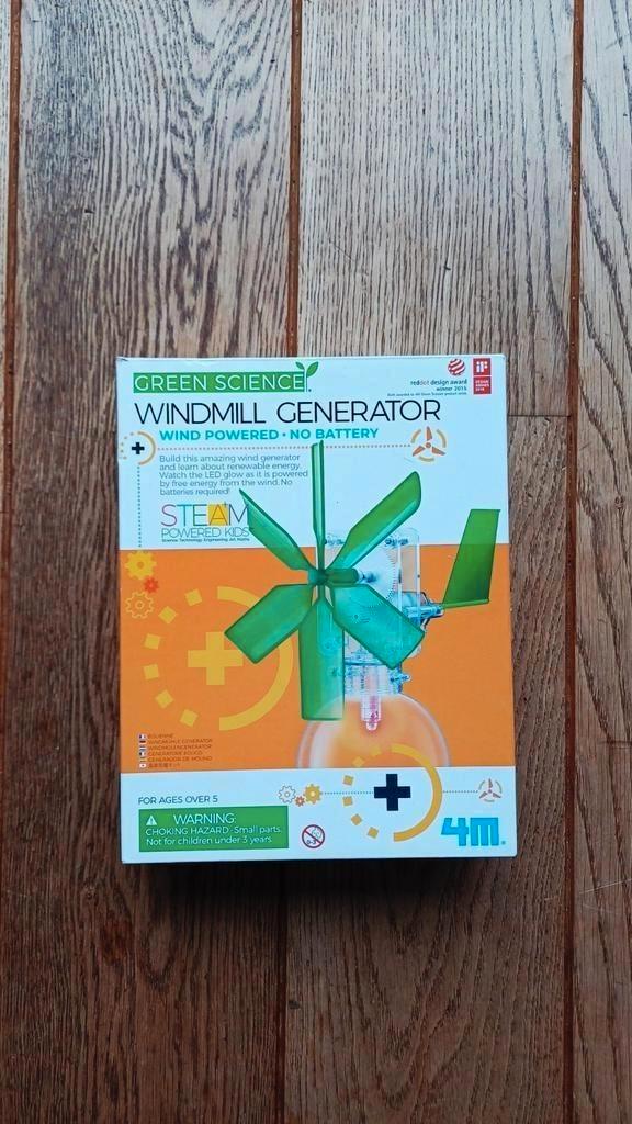 Windmolen Bouwpakket 4M, Nieuw, Kinderen en Baby's, Speelgoed | Educatief en Creatief, Nieuw, Ophalen of Verzenden