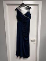 Galajurk jersey stof met kristallen detail, Galajurk, Blauw, Maat 42/44 (L), Nieuw