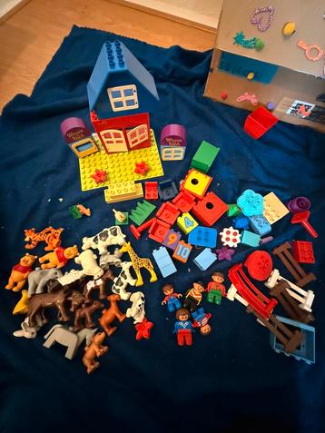 Duplo set met poppetjes en dieren beschikbaar voor biedingen