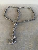 Uno de 50 ketting (61) met ohm teken, Sieraden, Tassen en Uiterlijk, Kettingen, Overige materialen, Verstelbaar, Nieuw, Ophalen of Verzenden