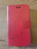 Telefoonhoesje LG L90 Rood met vlinder & bloem, Ophalen of Verzenden, Nieuw, Overige modellen