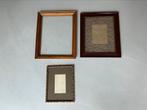 3 Antieke lijsten €3/p.st. (eiken lijst met glas 38.5/31cm), Ophalen of Verzenden, Zo goed als nieuw, Hout, Minder dan 50 cm