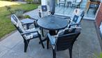 Tuinset Hartmann/Aquarius antraciet, Tuin en Terras, Tuinsets en Loungesets, Ophalen, Gebruikt
