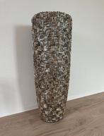 Luxe schelpen vaas 120cm, Huis en Inrichting, Woonaccessoires | Vazen, Ophalen, Overige kleuren, 75 cm of meer, Glas