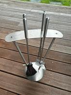 Roestvrijstalen Haardset - Compleet, Huis en Inrichting, Ophalen, Zo goed als nieuw, Overige soorten