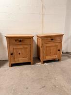 Twee houten nachtkastjes voor opknappen, Ophalen, Gebruikt, Minder dan 45 cm, Minder dan 55 cm