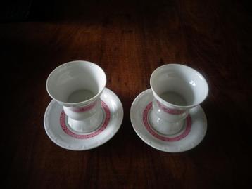 Heinrich Rudesheimer koffiebekers met schotels, nieuw beschikbaar voor biedingen