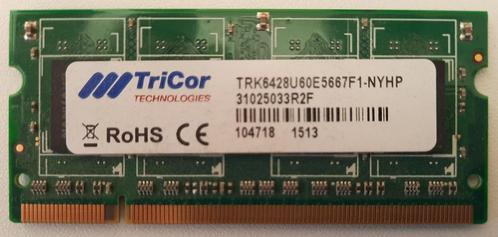 TriCor 1GB RAM geheugen, Computers en Software, RAM geheugen, Gebruikt, Server, 1 GB of minder, Overige soorten, Ophalen of Verzenden