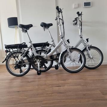 2x Zeer nette E-4Motion elektrische vouwfietsen (20inch) beschikbaar voor biedingen