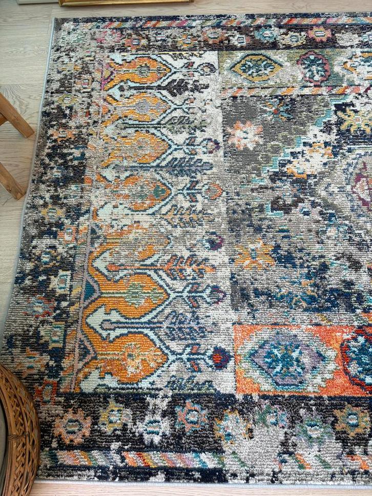 Vintage Tapijt -  160x230 veelkleurig, Huis en Inrichting, Stoffering | Tapijten en Kleden, Gebruikt, 150 tot 200 cm, 200 cm of meer