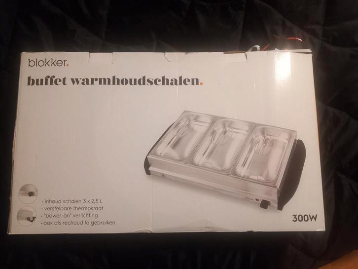 Buffet warmhoudschalen nieuw in doos, Huis en Inrichting, Keuken | Keukenbenodigdheden, Nieuw, Ophalen of Verzenden