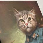 Leuke cat schilderij voor op kantoor, Ophalen, Zo goed als nieuw