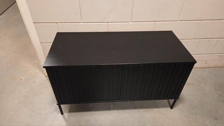 Stijlvol TV Meubel - Zwart, Huis en Inrichting, Kasten | Dressoirs, Gebruikt, 50 tot 100 cm, 25 tot 50 cm, Met deur(en), Met plank(en)