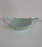 Vintage Zeegroen Schaaltje met gouden accenten, Ophalen of Verzenden, Zo goed als nieuw, Overige stijlen, Schaal of Schalen
