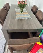 Eettafel met stoelen, Ophalen, Zo goed als nieuw, 4 tot 6 stoelen