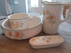 Societé Céramique Maastricht waskom set met bloemmotief, Antiek en Kunst, Antiek | Keramiek en Aardewerk, Ophalen