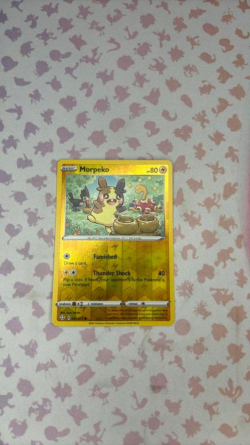 Morpeko, Hobby en Vrije tijd, Verzamelkaartspellen | Pokémon, Zo goed als nieuw, Ophalen of Verzenden