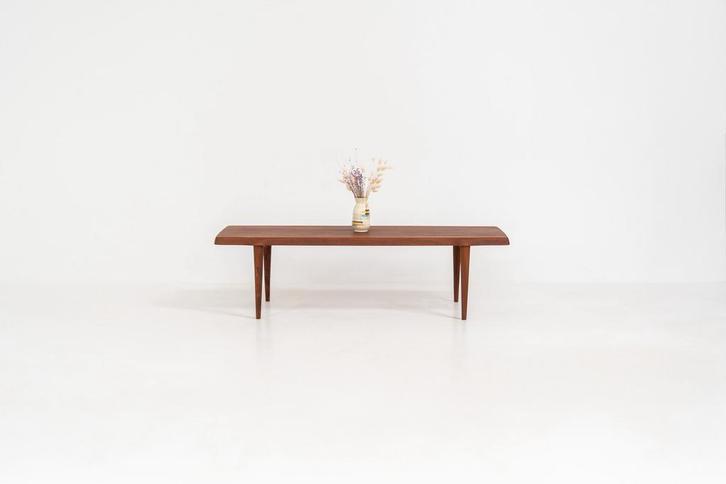 Grote vintage sculpturale salontafel van John Boné, Huis en Inrichting, Tafels | Salontafels, Zo goed als nieuw, Minder dan 50 cm
