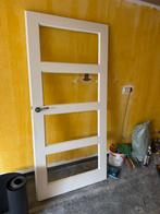 Witte binnendeur met panelen, Gebruikt, 80 tot 100 cm, Binnendeur, Ophalen of Verzenden