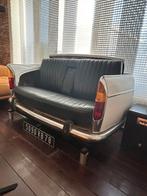 Peugeot 404 zitbank meubelstuk blikvanger, Overige materialen, Gebruikt, Tweepersoons, 75 tot 100 cm