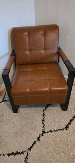 Fauteuil imitatie leer industrieel stijl, Huis en Inrichting, Ophalen, Eenpersoons, Minder dan 150 cm, Leer
