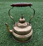 Antieke Koperen Ketel met Houten Handvat, Antiek en Kunst, Ophalen of Verzenden