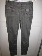 G510 Mos Mosh mt W30 jeans zwart coated imitatieleer studs, MOS MOSH, Verzenden, Zwart, Zo goed als nieuw