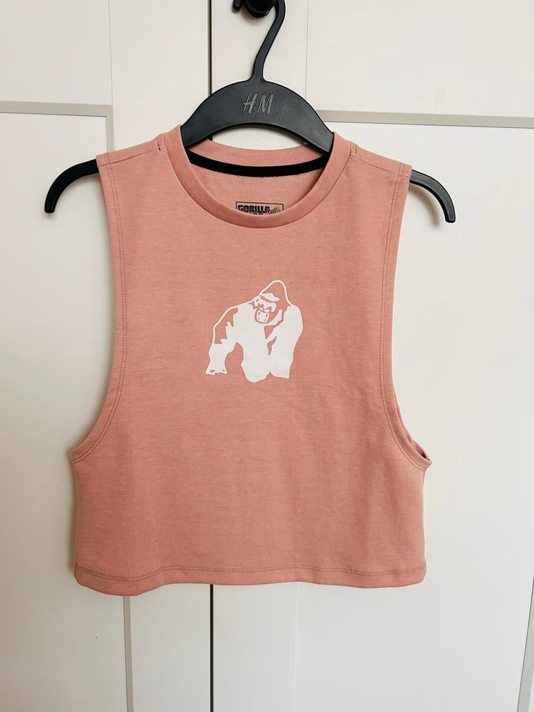 Nieuw Gorilla  Wear croptop sport oudroze small, Nieuw, Ophalen of Verzenden, Fitness of Aerobics, Roze
