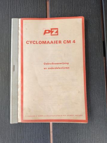 Handleiding en onderdelenlijst PZ CM 4 cyclomaaier beschikbaar voor biedingen