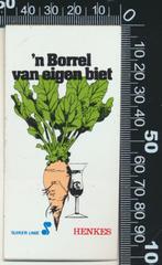 Sticker: Suiker Unie - Henkes - Een borrel van eigen biet, Ophalen of Verzenden, Zo goed als nieuw, Bedrijf of Vereniging