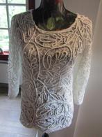 F613 Soya Concept mt S top wit kant, Wit, Zo goed als nieuw, Lange mouw, Maat 36 (S)