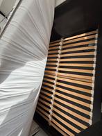IKEA Malm bed 160x200 - frame ok, fineer beschadigd, Huis en Inrichting, Slaapkamer | Bedden, Ophalen, Gebruikt, Zwart, Tweepersoons