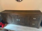 Mooie dressoir met tafel, Ophalen, Gebruikt, 25 tot 50 cm, Teakhout