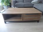 Salontafel in bruin tint met 2 lades en opbergruimte, Ophalen, Gebruikt, 100 tot 150 cm, Klassiek