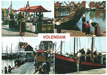 908793 Volendam Gelopen met zegel Zegel doorgekrast  beschikbaar voor biedingen