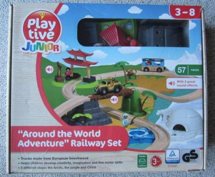 houten trein, Kinderen en Baby's, Speelgoed | Houten speelgoed, Zo goed als nieuw, Ophalen of Verzenden