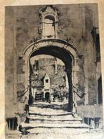 H. E. Roodenburg 1927 ets van Oud Hofje no 51, Antiek en Kunst, Ophalen of Verzenden