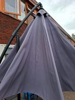 Zweefparasol met voet grijs., Ophalen, Gebruikt, Zweefparasol