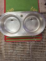 Dubbele Spoelbak / Wasbak, Tuin en Terras, Buitenkeukens, Ophalen, Gebruikt, Inbouw